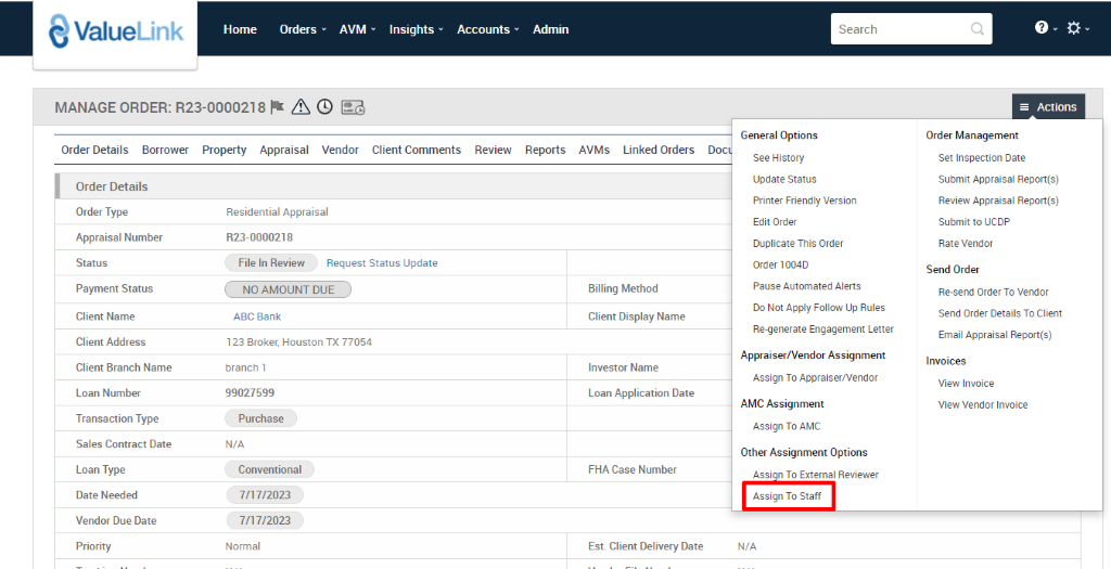 how-to-assign-an-order-to-a-staff-member-valuelink-software